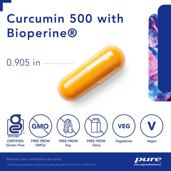 Suplemento curcumina con bioperina para función hepática y celular