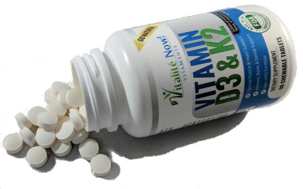 Suplemento D3 y K2 Vitalité Now efecto en salud cardiovascular