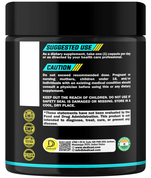 Version 1.0.0 Suplemento DEDICAD 4 en 1 cúrcuma y bromelina cápsulas