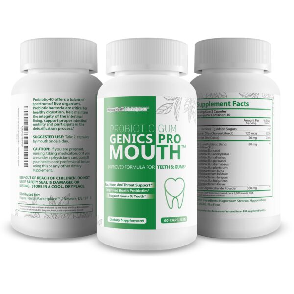 Suplemento dental vitaminas minerales Genics Pro