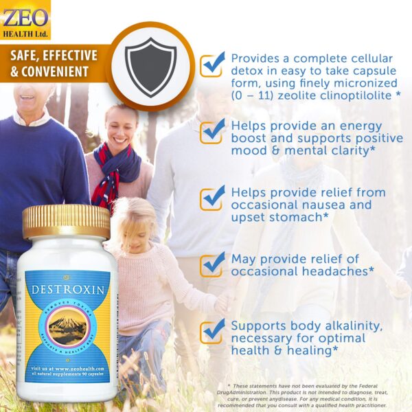 Version 1.0.0 Suplemento desintoxicación natural zeolita DESTROXIN 90 cápsulas