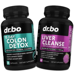 Suplemento detox colon hígado 15 días frasco