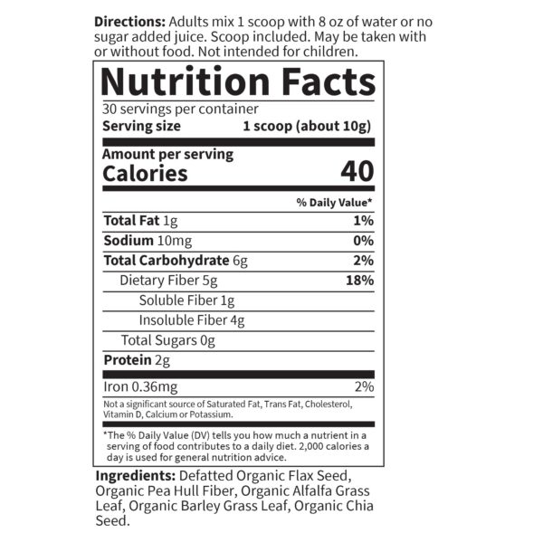 Version 1.0.0 Suplemento detox digestivo sin gluten y sin psyllium Garden of Life