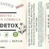 Suplemento detox hepático con cardo mariano y diente de león