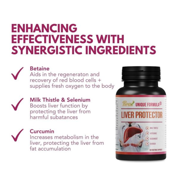 Suplemento detox de hígado Unique Formula 90 cápsulas vegetales