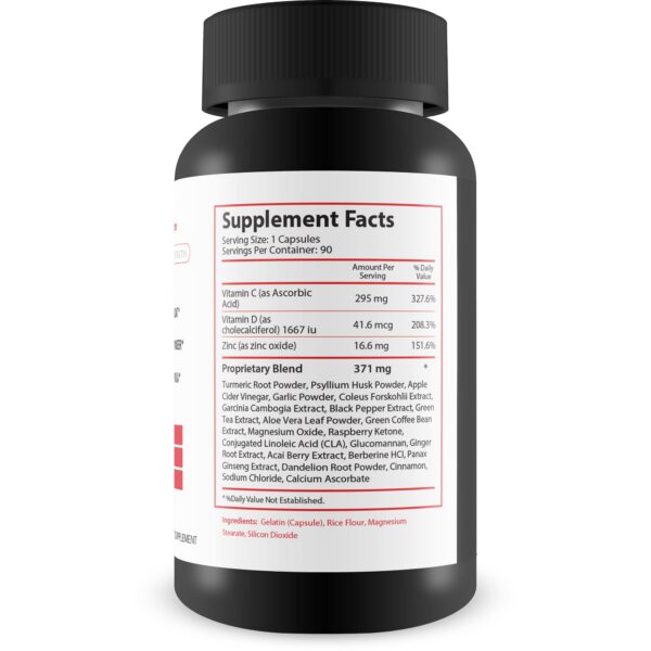 Suplemento Detox Keto con ingredientes naturales