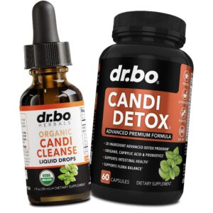 Botella suplemento detox limpieza de cándida para hombres y mujeres