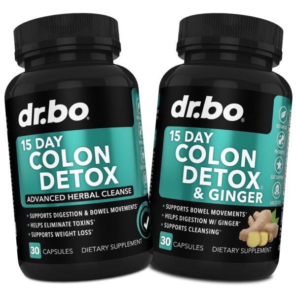 Suplemento detox para limpieza de colon 15 días con probióticos