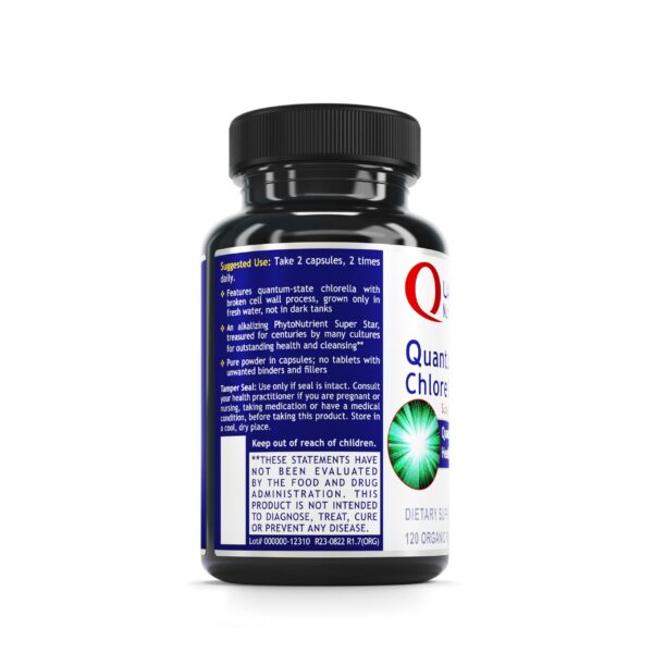 Suplemento detox natural chlorella orgánica quantum nutrition