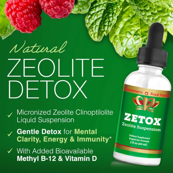 Version 1.0.0 Suplemento detox ZETOX con vitamina B12 metilada y vitamina D3