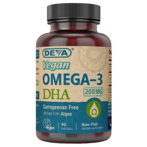 Version 1.0.0 Suplemento DEVA Omega-3 DHA vegano en cápsula blanda