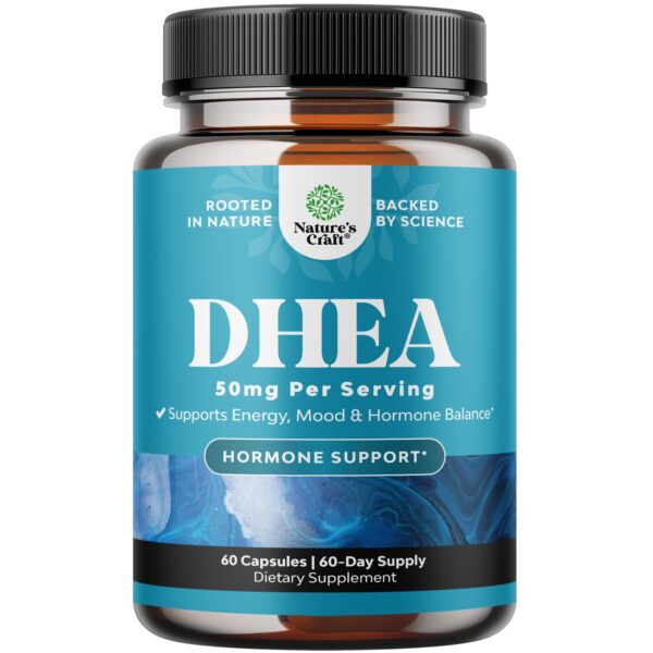 Suplemento DHEA 50mg para equilibrio hormonal botes