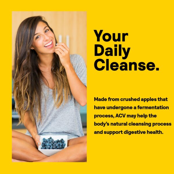 Suplemento diario vinagre de sidra de manzana Nature's Life