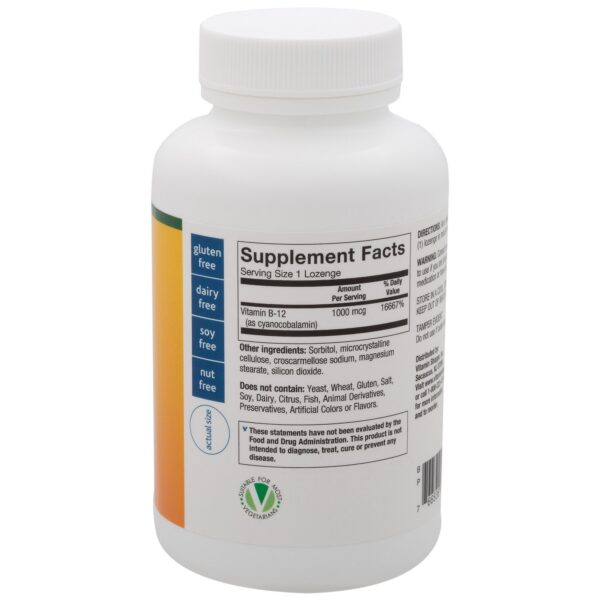 Suplemento diario vitamina b12 1000 mcg 300 pastillas