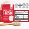 Suplemento dieta con cáscara de psyllium Health Plus fibra natural