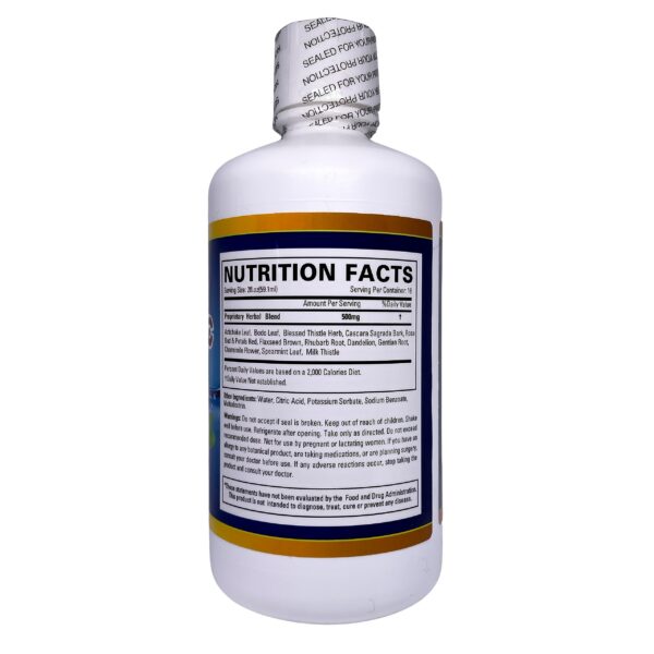 Suplemento dietético Higado Plus en botella de Productos El Colibri