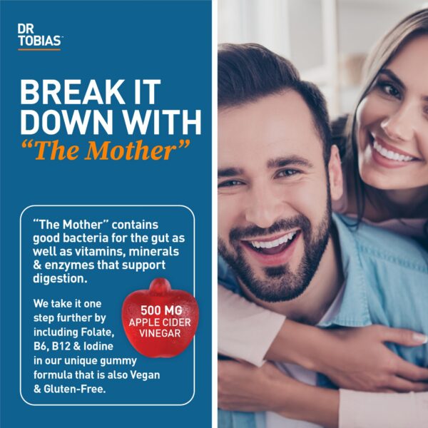 Version 1.0.0 Etiqueta y beneficios de gomitas Dr Tobias vinagre sidra manzana