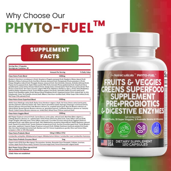 Version 1.0.0 Suplemento digestivo Clean Nutraceuticals con enzimas