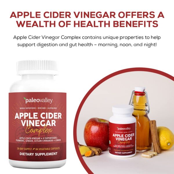 Suplemento digestivo y detox vinagre manzana Paleovalley