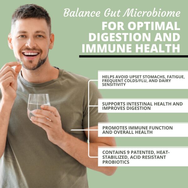 Suplemento digestivo natural Flora Plus Optimal Health