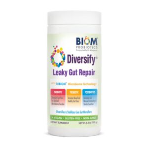 Version 1.0.0 Suplemento Diversify salud intestinal envase frontal