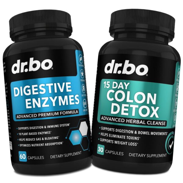 Suplemento Dr. Bo enzimas digestivas detox limpieza colon