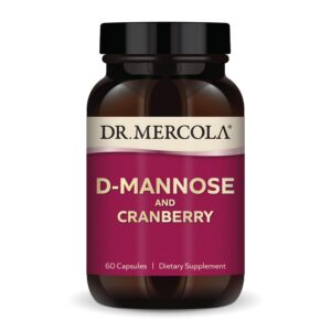 Suplemento Dr. Mercola D-Manosa y Extracto de Arándano para salud urinaria