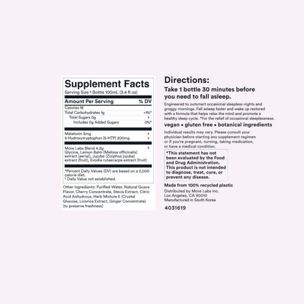 Version 1.0.0 Suplemento Dream Well con toronjil y semilla de jujube para sueño restaurador