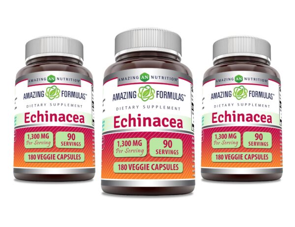 Suplemento Echinacea Amazing Formulas 1300 mg frasco