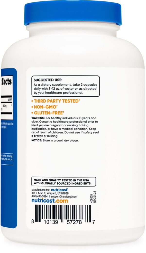 Suplemento de echinacea Nutricost 800mg