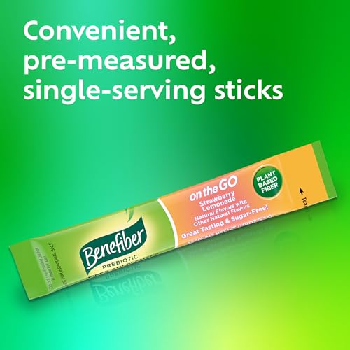 Suplemento en polvo Benefiber sabor fresa y limonada