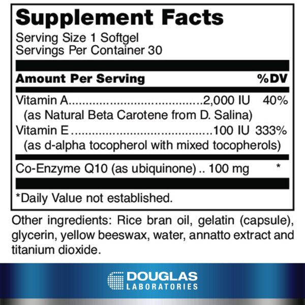 Version 1.0.0 Suplemento energético Coenzima Q10 Douglas Laboratories 30 softgels