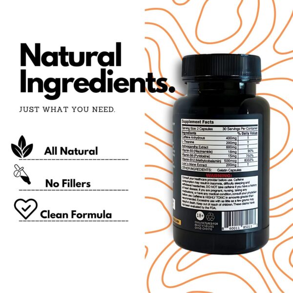 Suplemento energético vegano sin aditivos ni conservadores