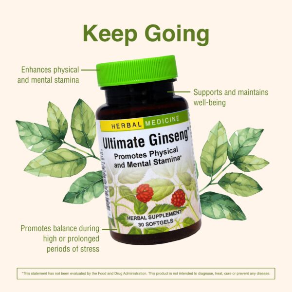 Version 1.0.0 Suplemento para energía y concentración Herbs Etc Ultimate Ginseng