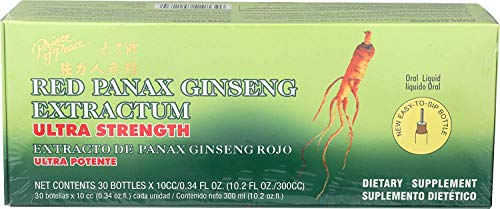Suplemento energía ginseng panax rojo prince of peace 30 botellas