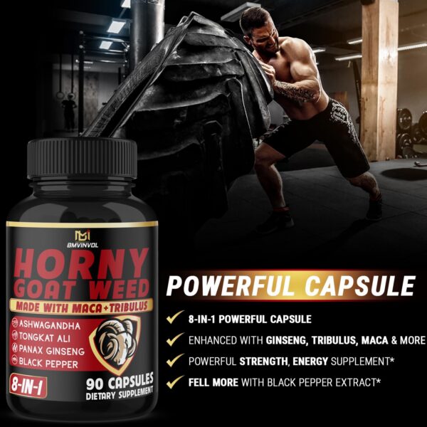 Suplemento energía natural 3 meses Horny Goat Weed BMVINVOL
