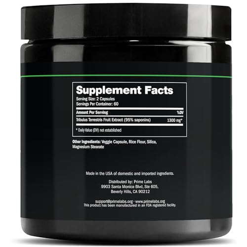 Version 1.0.0 Suplemento energía Prime Labs Tribulus Terrestris 1300mg