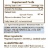 Suplemento natural de espinaca sin alcohol
