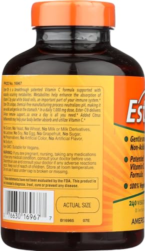 Suplemento Ester-C vitamina C no ácido