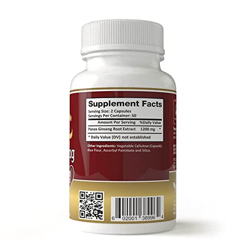 Version 1.0.0 Suplemento extra fuerte Panax Ginseng 1200mg