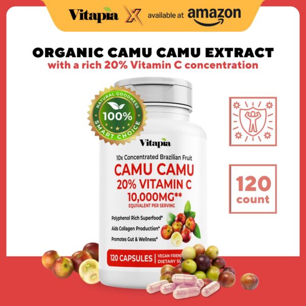 Suplemento extracto camu camu Vitapia cápsulas veganas 120