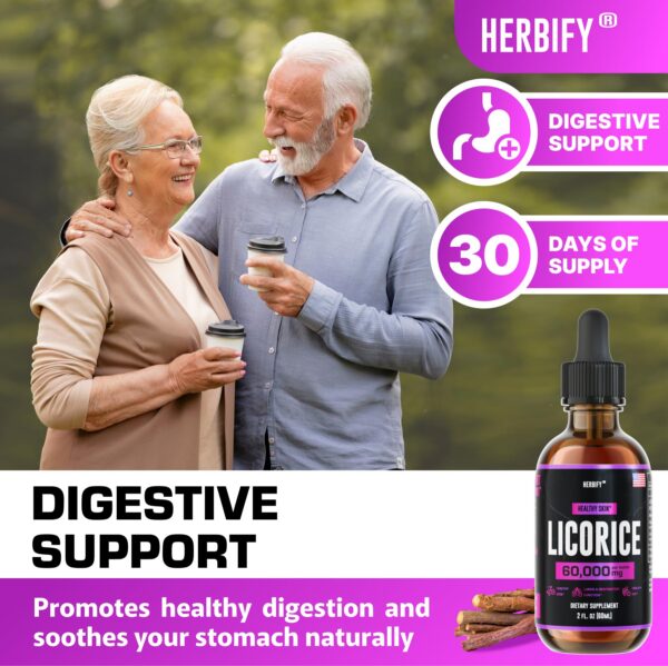 Suplemento extracto de regaliz HERBIFY para salud