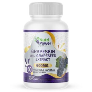 Version 1.0.0 Suplemento de extracto de semilla de uva 600mg 60 cápsulas vegetales