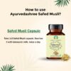 Suplemento de extracto vegano y sin gluten Safed Musli de alta calidad
