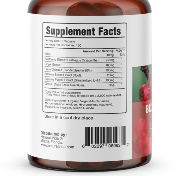 Version 1.0.0 Suplemento natural con extractos de hierbas para circulación