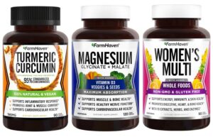 Version 1.0.0 Suplemento FarmHaven magnesio multivitamínico femenino con cúrcuma