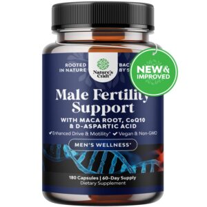 Suplemento de fertilidad masculina Natures Craft frasco