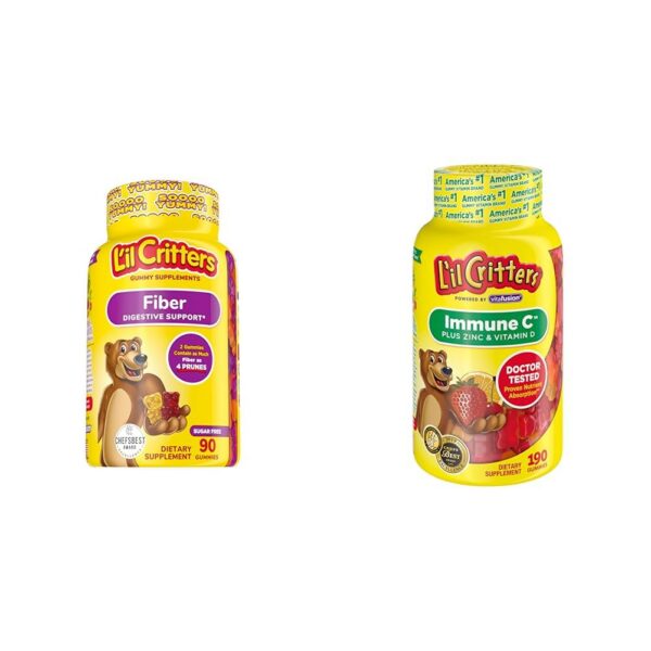 Suplemento de fibra L’il Critters gomitas para niños sabor baya