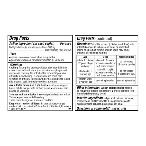 Suplemento de fibra Quality Choice 100 cápsulas para bienestar