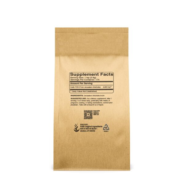 Version 1.0.0 Suplemento de fibra soluble inulina FOS sin aditivos